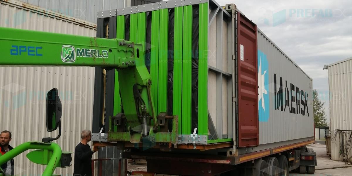shippied prefab containers